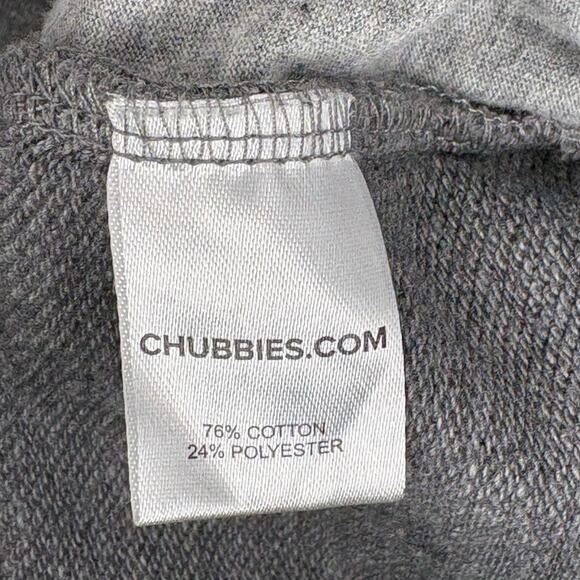 Chubbies Mens Cozy Comfort Beach Lounge Terry Minimalist Neutral Grey Shorts M - Picture 7 of 10